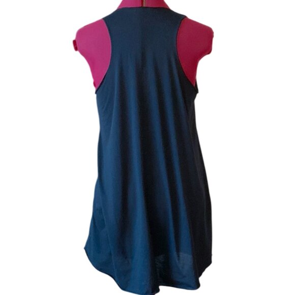 ANANAS AND BANANAS - Black Tank Dress with Pink Flamingo - Picture 4 of 11